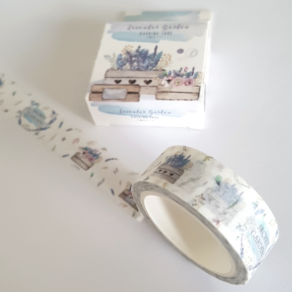 1 pc Lavender Garden Washi Tape Masking Tape (15mm x 7m)